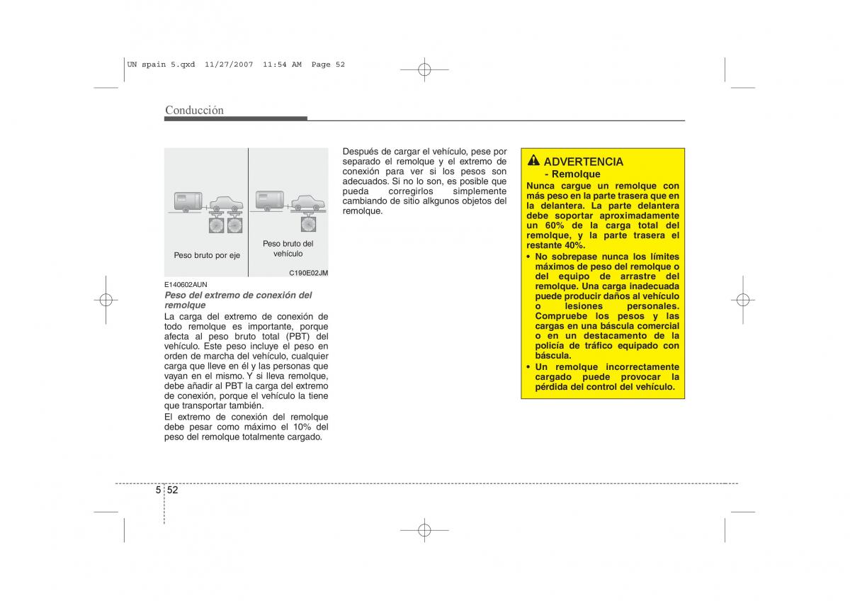 KIA Carens II 2 manual del propietario / page 278