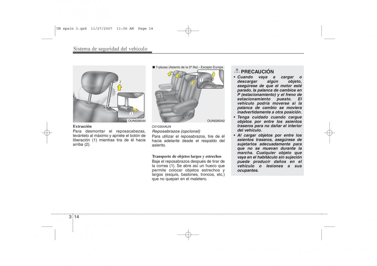 KIA Carens II 2 manual del propietario / page 28