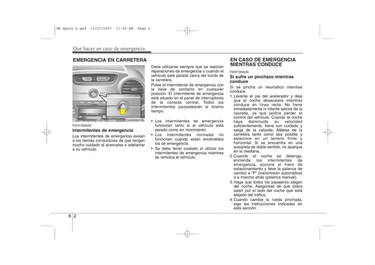 KIA Carens II 2 manual del propietario / page 281