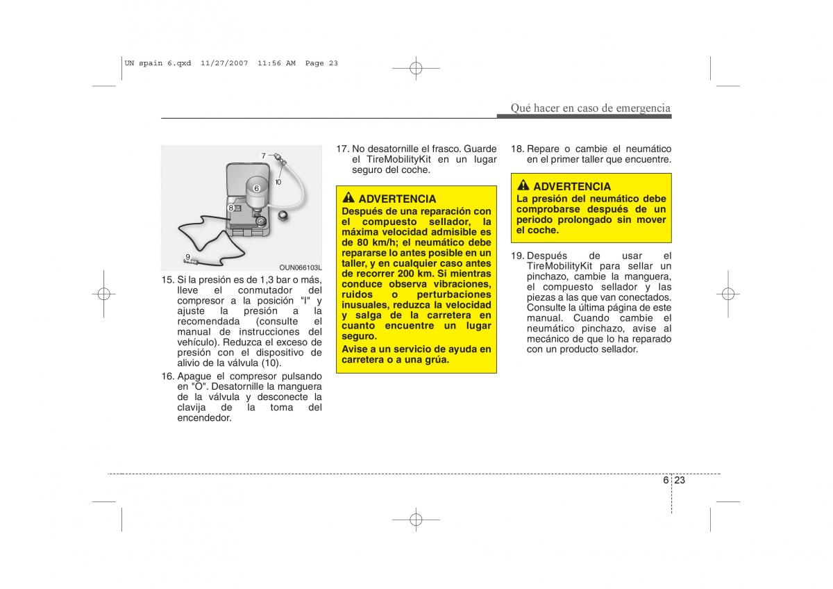 KIA Carens II 2 manual del propietario / page 302