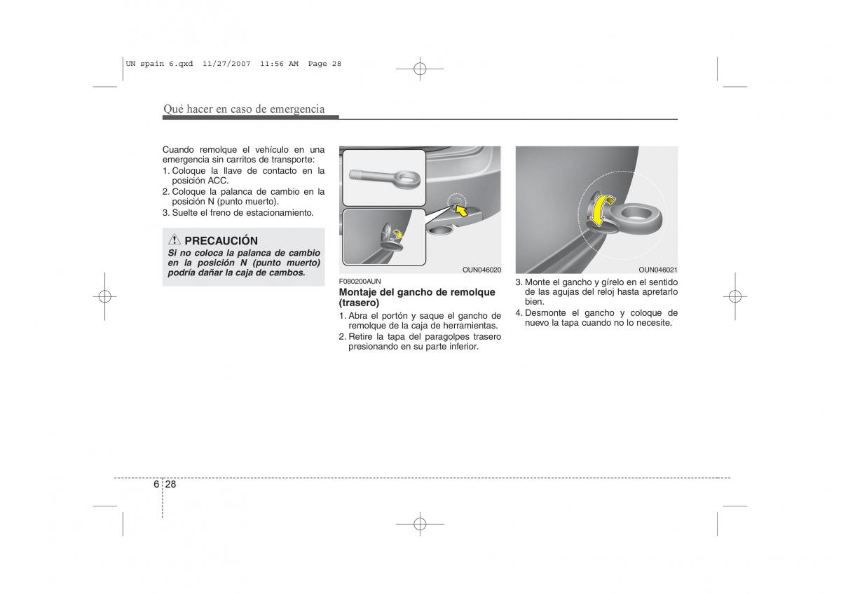 KIA Carens II 2 manual del propietario / page 307