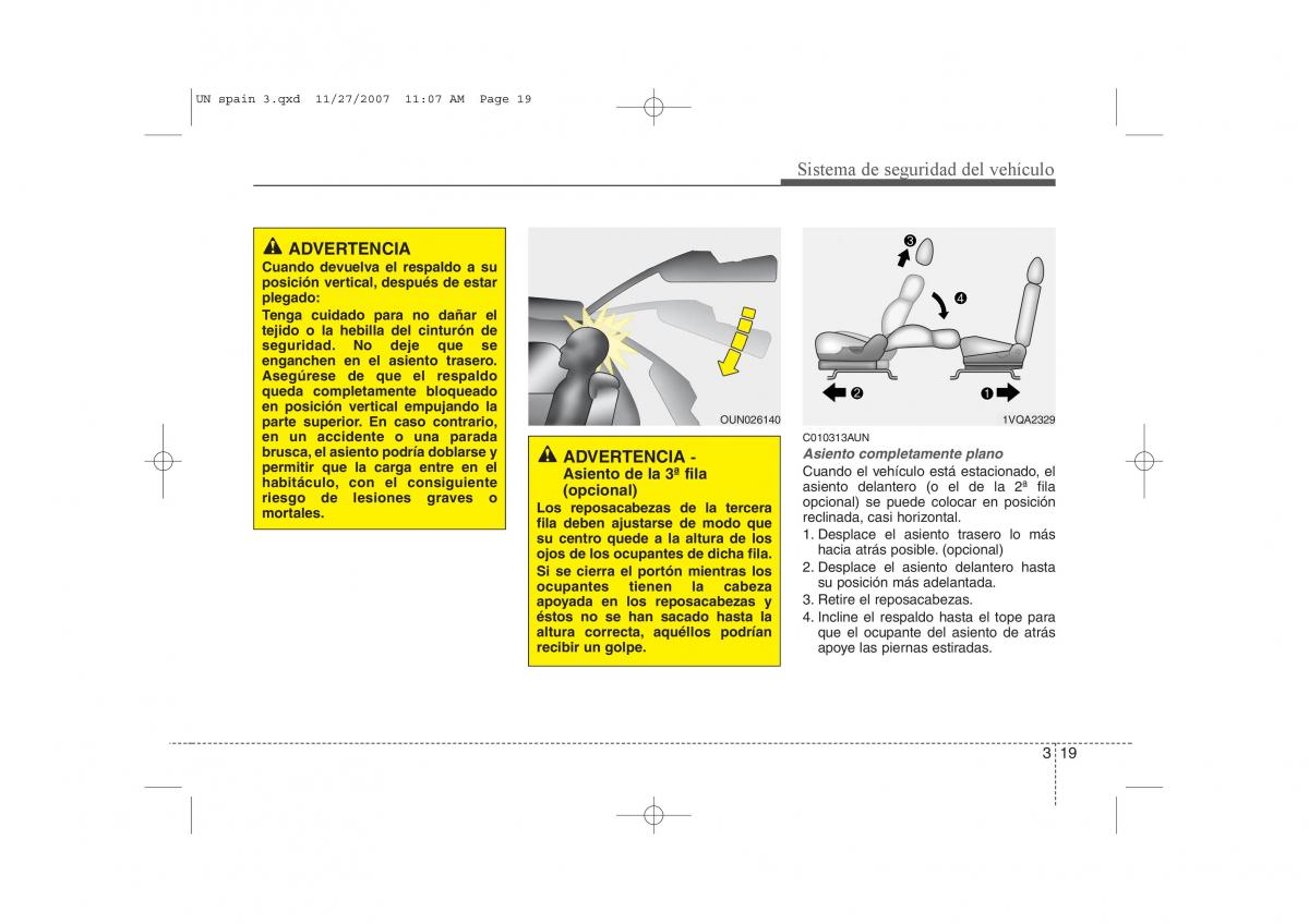 KIA Carens II 2 manual del propietario / page 33