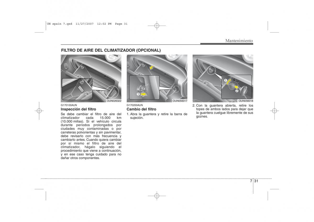 KIA Carens II 2 manual del propietario / page 341