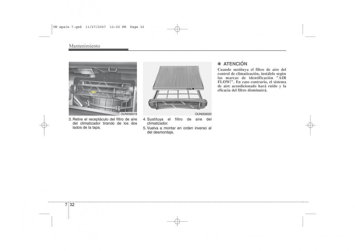 KIA Carens II 2 manual del propietario / page 342