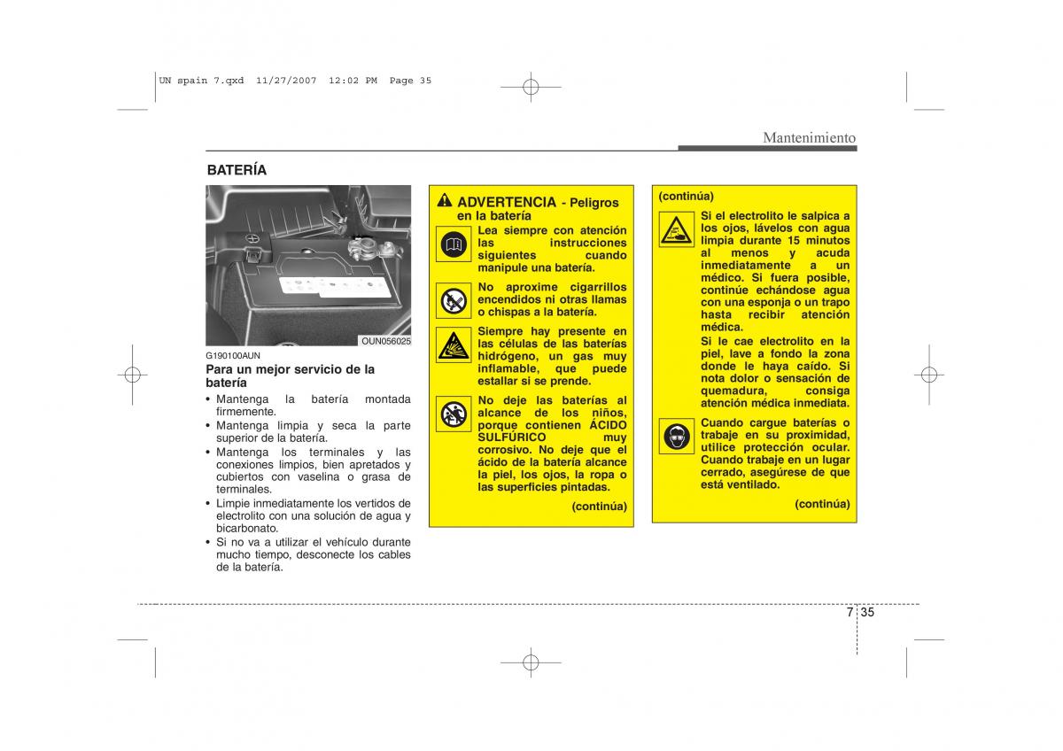 KIA Carens II 2 manual del propietario / page 345