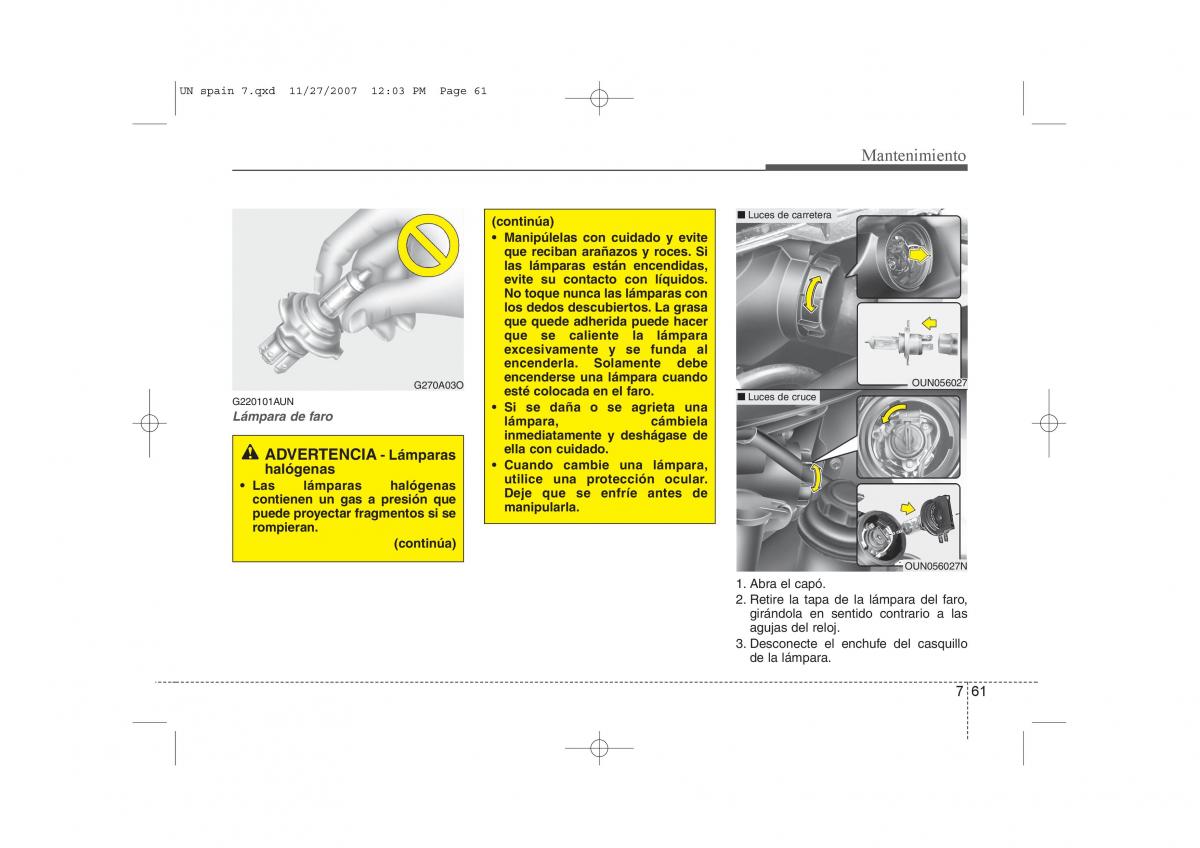 KIA Carens II 2 manual del propietario / page 371