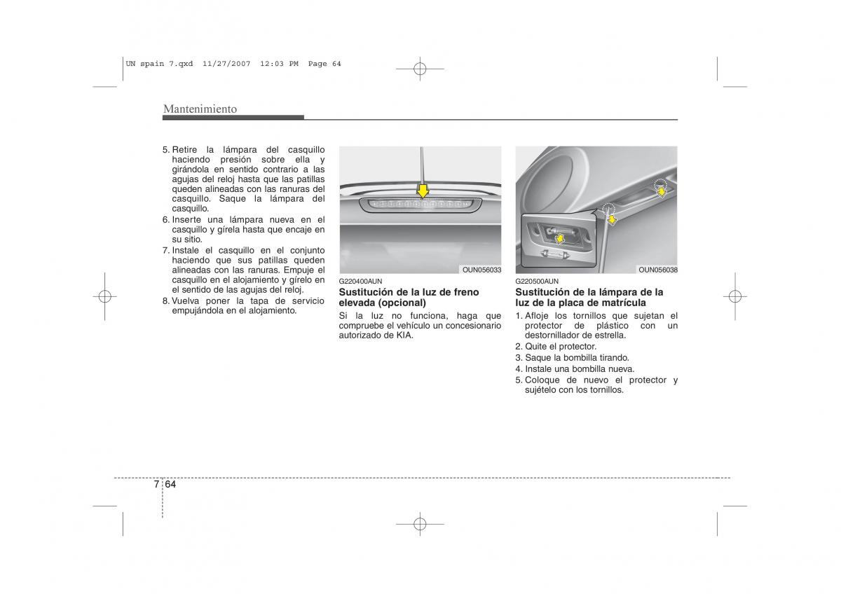 KIA Carens II 2 manual del propietario / page 374