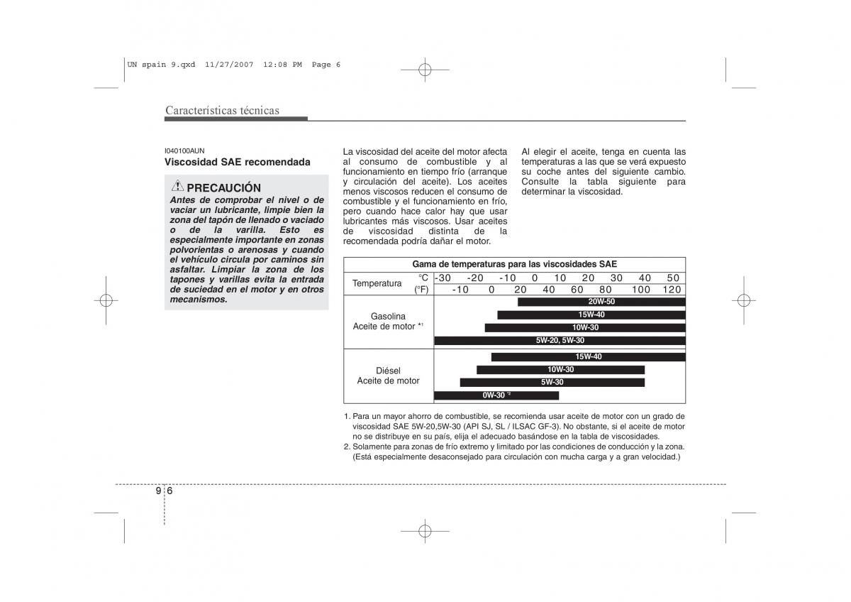 KIA Carens II 2 manual del propietario / page 393