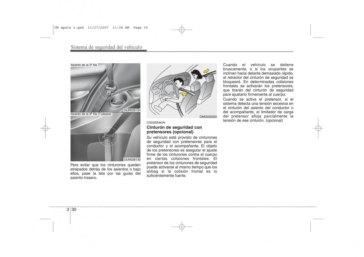 KIA Carens II 2 manual del propietario / page 44