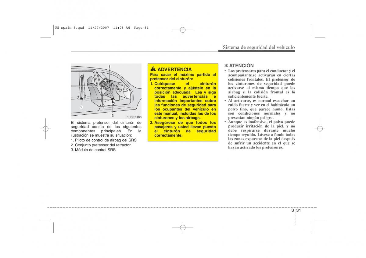 KIA Carens II 2 manual del propietario / page 45