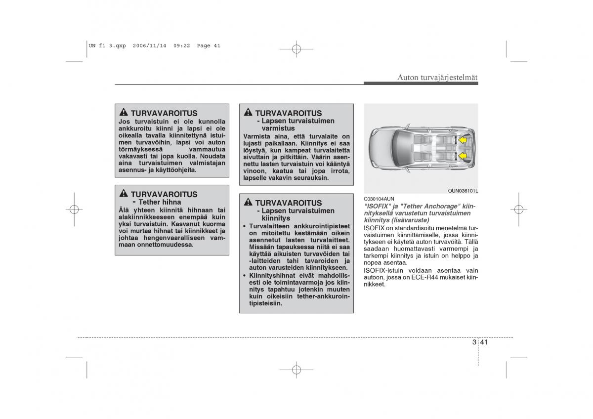 KIA Carens II 2 omistajan kasikirja / page 55