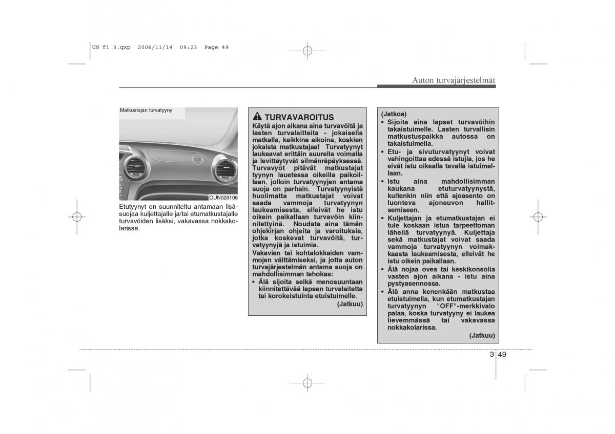 KIA Carens II 2 omistajan kasikirja / page 63