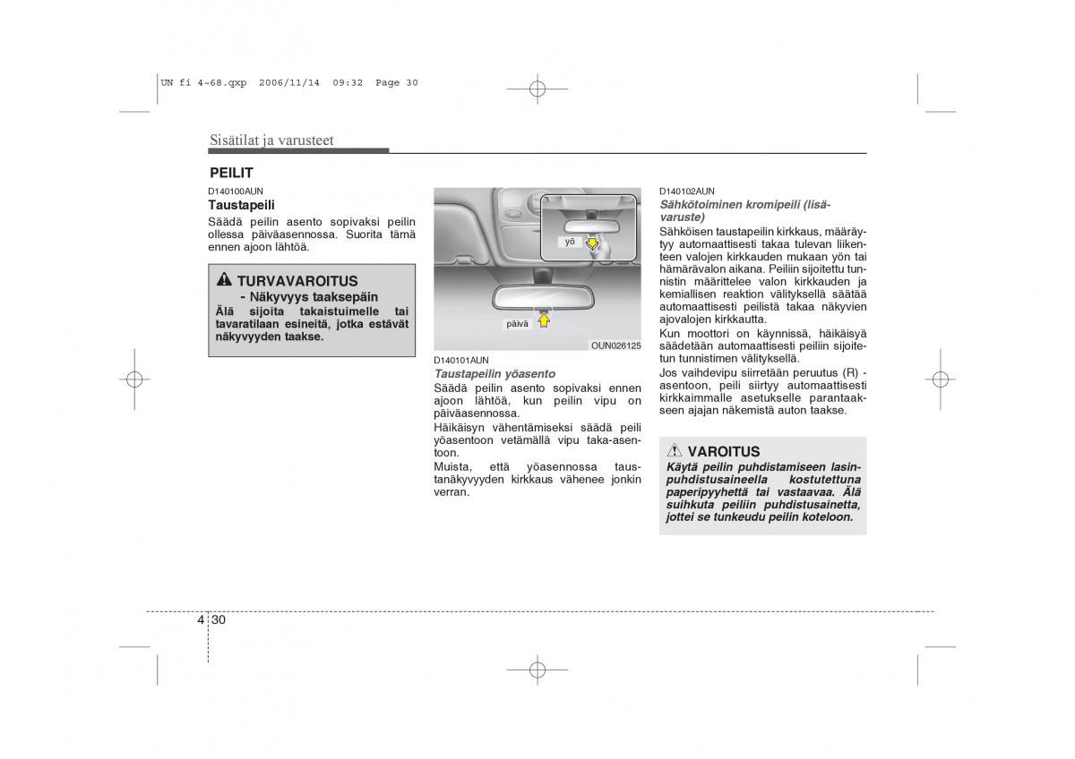 KIA Carens II 2 omistajan kasikirja / page 112