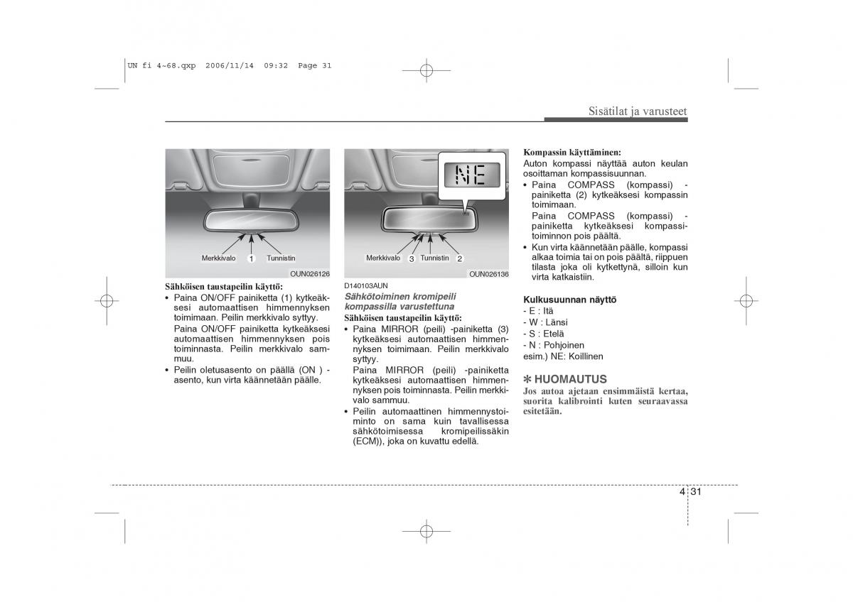 KIA Carens II 2 omistajan kasikirja / page 113