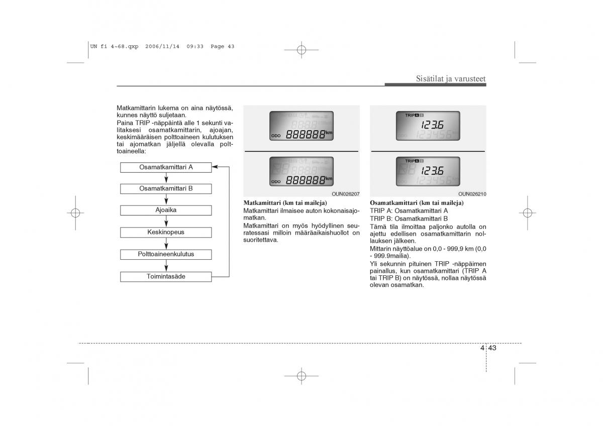 KIA Carens II 2 omistajan kasikirja / page 125