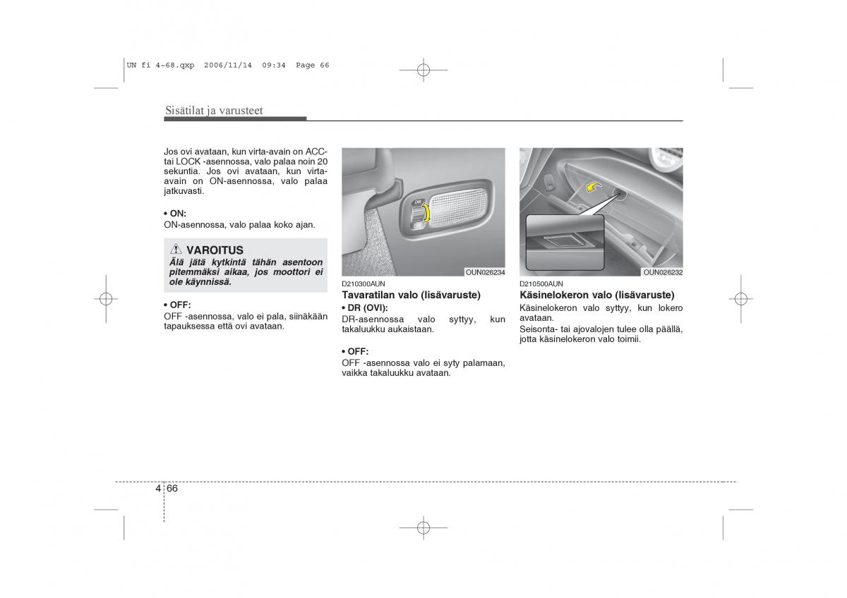 KIA Carens II 2 omistajan kasikirja / page 148