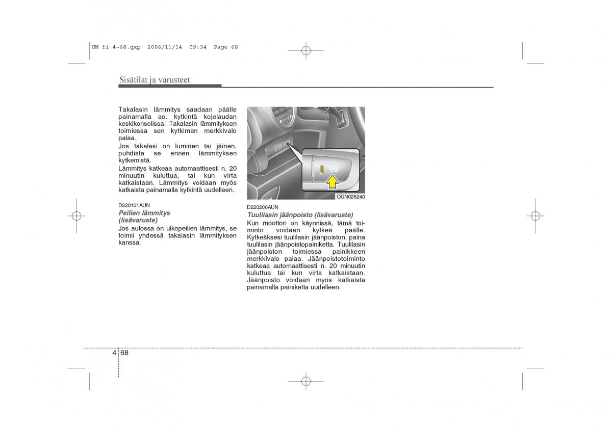 KIA Carens II 2 omistajan kasikirja / page 150