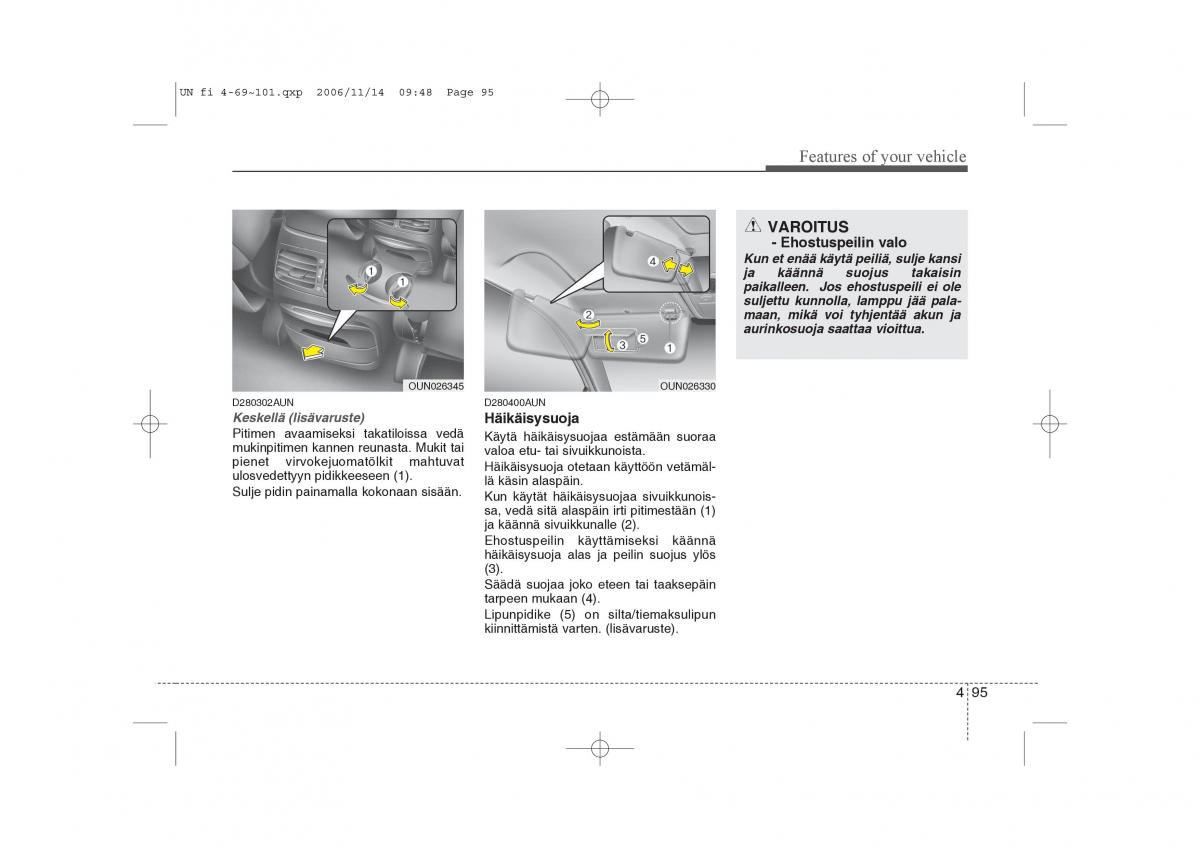 KIA Carens II 2 omistajan kasikirja / page 177