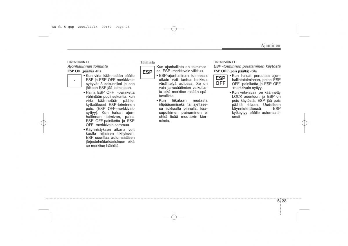 KIA Carens II 2 omistajan kasikirja / page 207