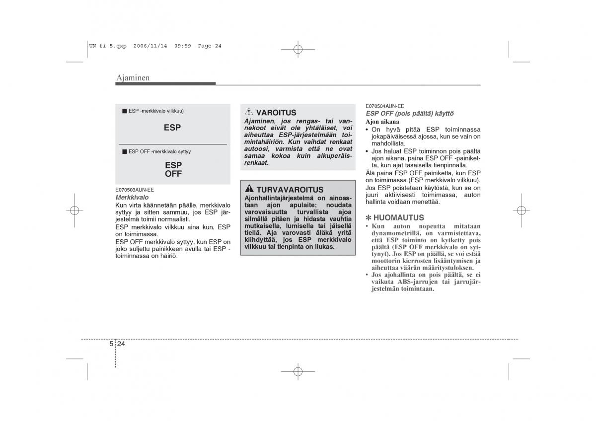 KIA Carens II 2 omistajan kasikirja / page 208