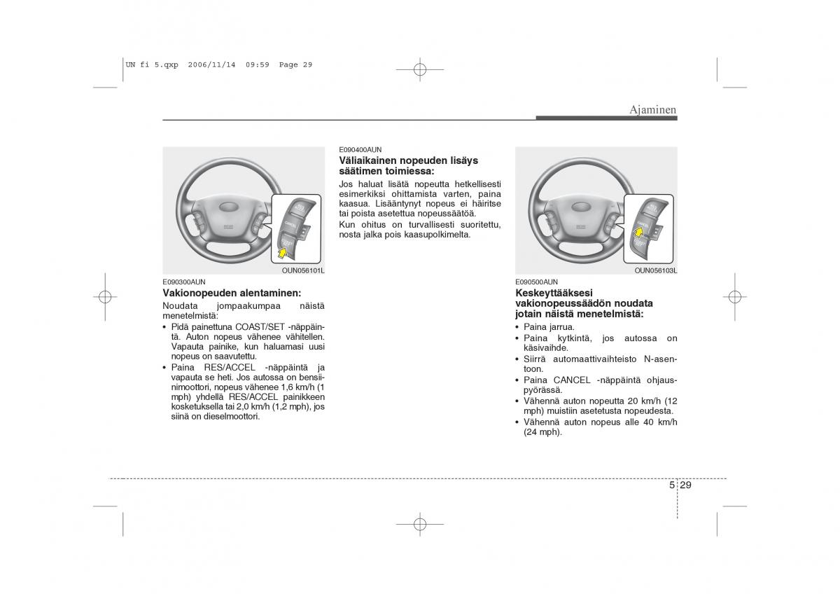 KIA Carens II 2 omistajan kasikirja / page 213