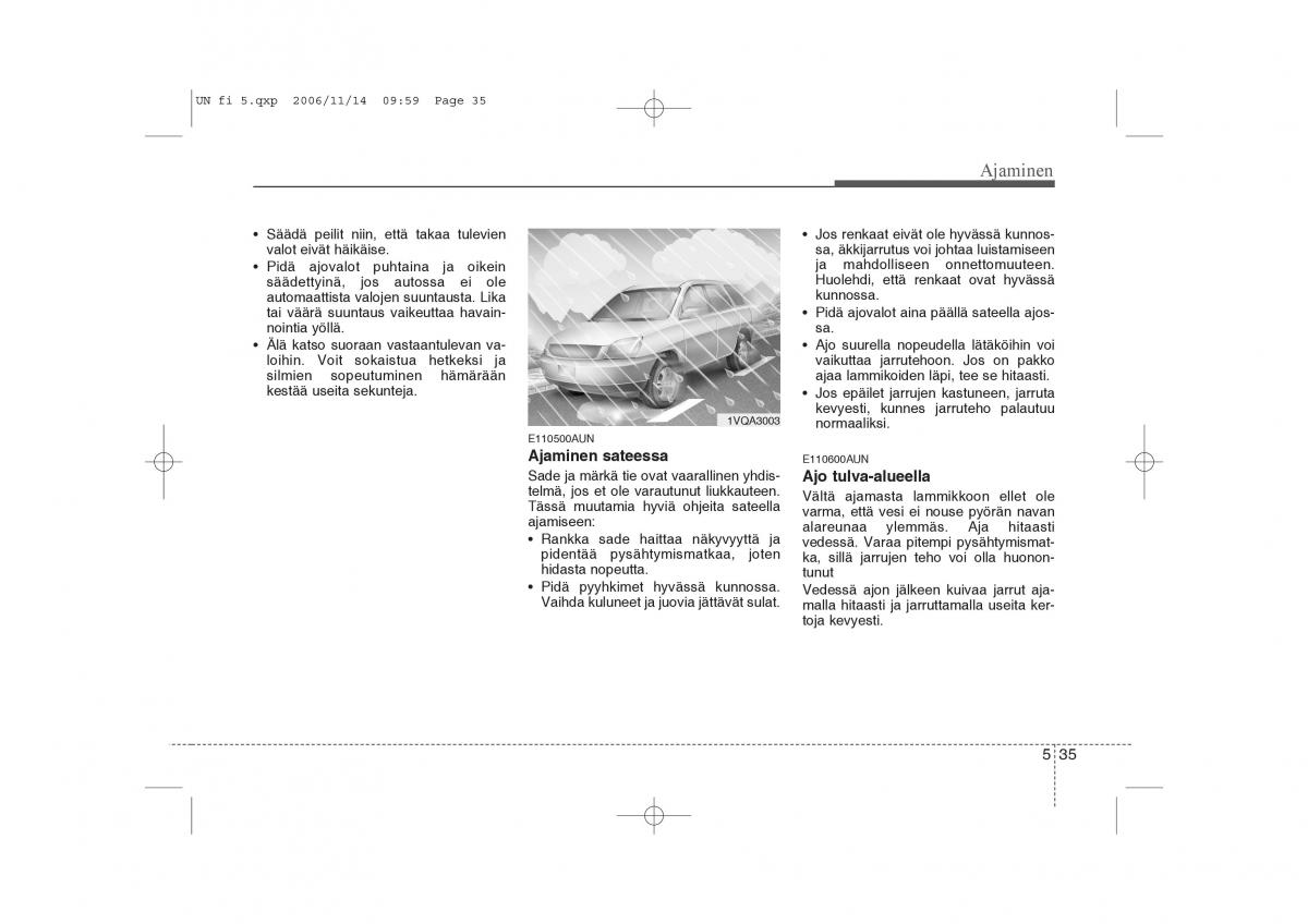 KIA Carens II 2 omistajan kasikirja / page 219