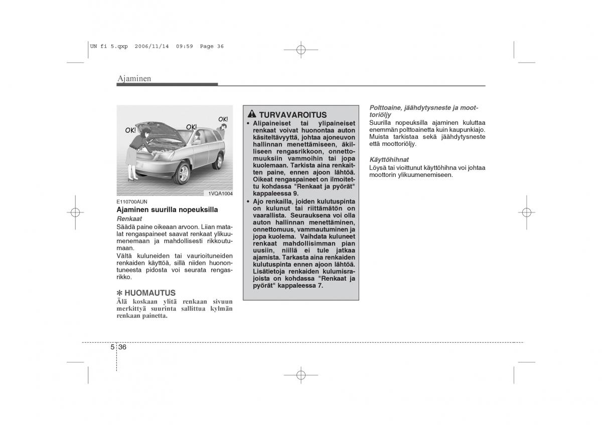 KIA Carens II 2 omistajan kasikirja / page 220