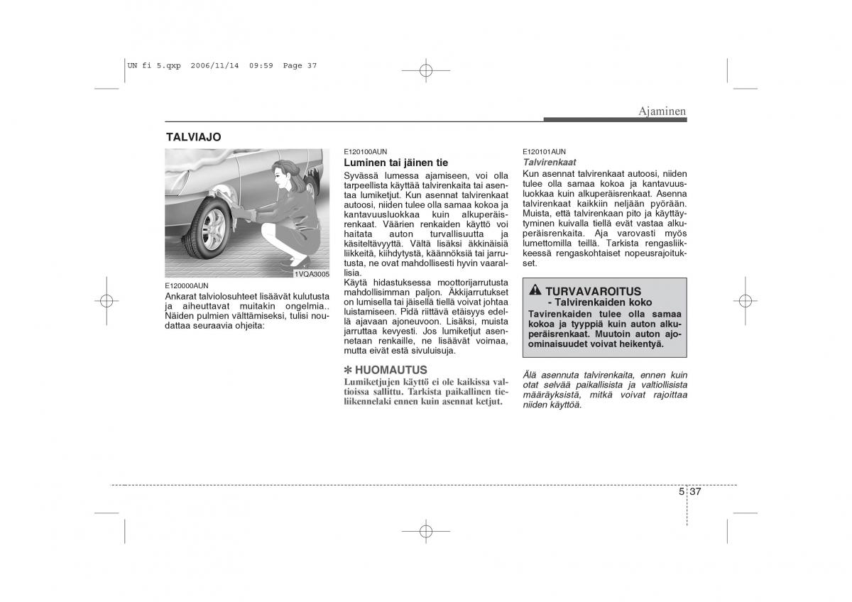 KIA Carens II 2 omistajan kasikirja / page 221