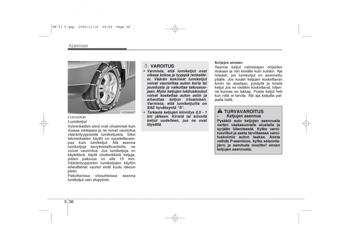 KIA Carens II 2 omistajan kasikirja / page 222