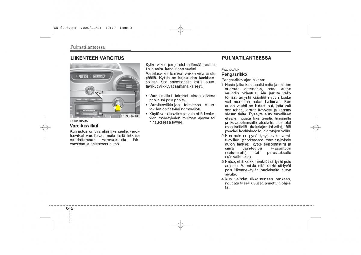 KIA Carens II 2 omistajan kasikirja / page 236