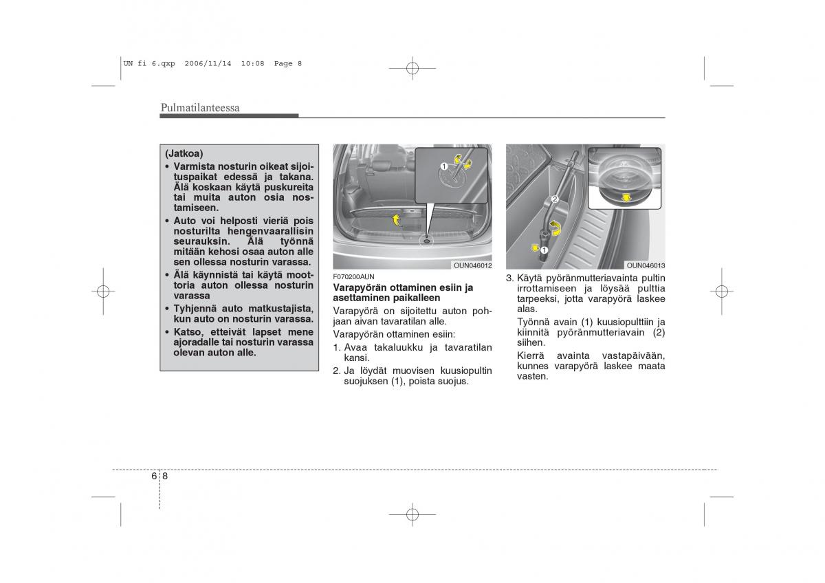 KIA Carens II 2 omistajan kasikirja / page 242