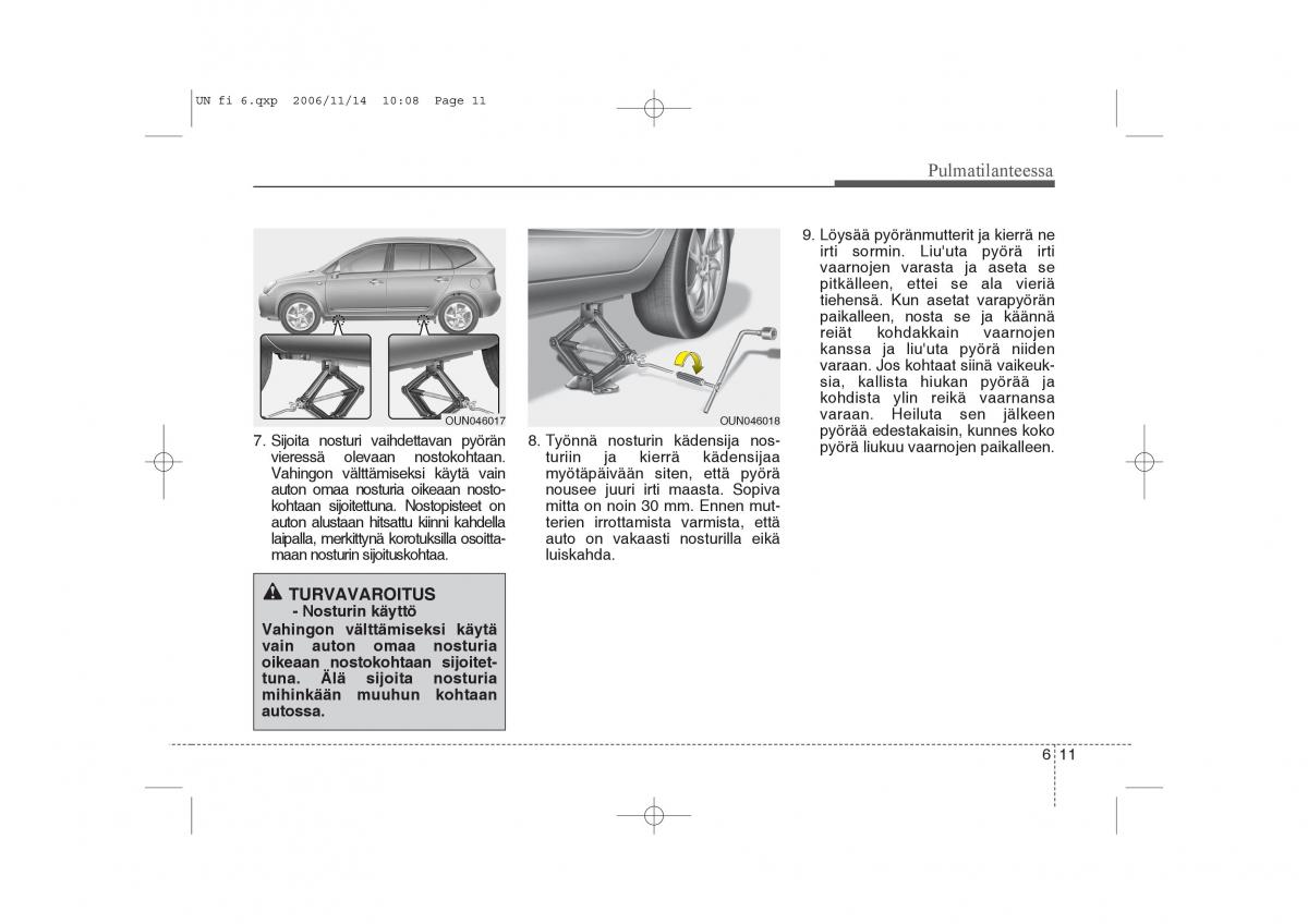 KIA Carens II 2 omistajan kasikirja / page 245