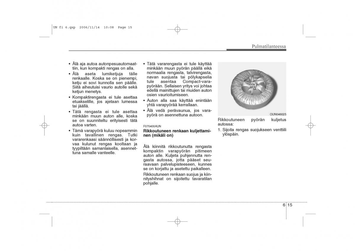 KIA Carens II 2 omistajan kasikirja / page 249