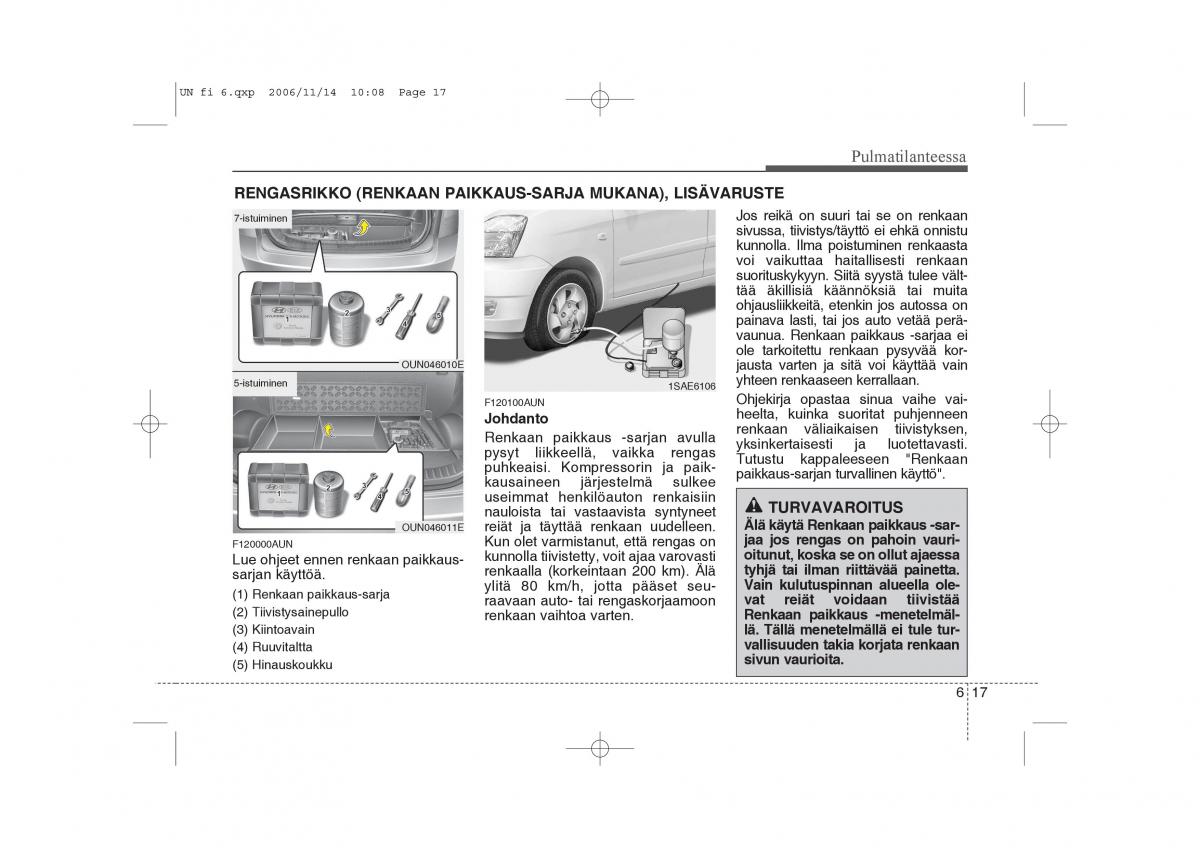 KIA Carens II 2 omistajan kasikirja / page 251