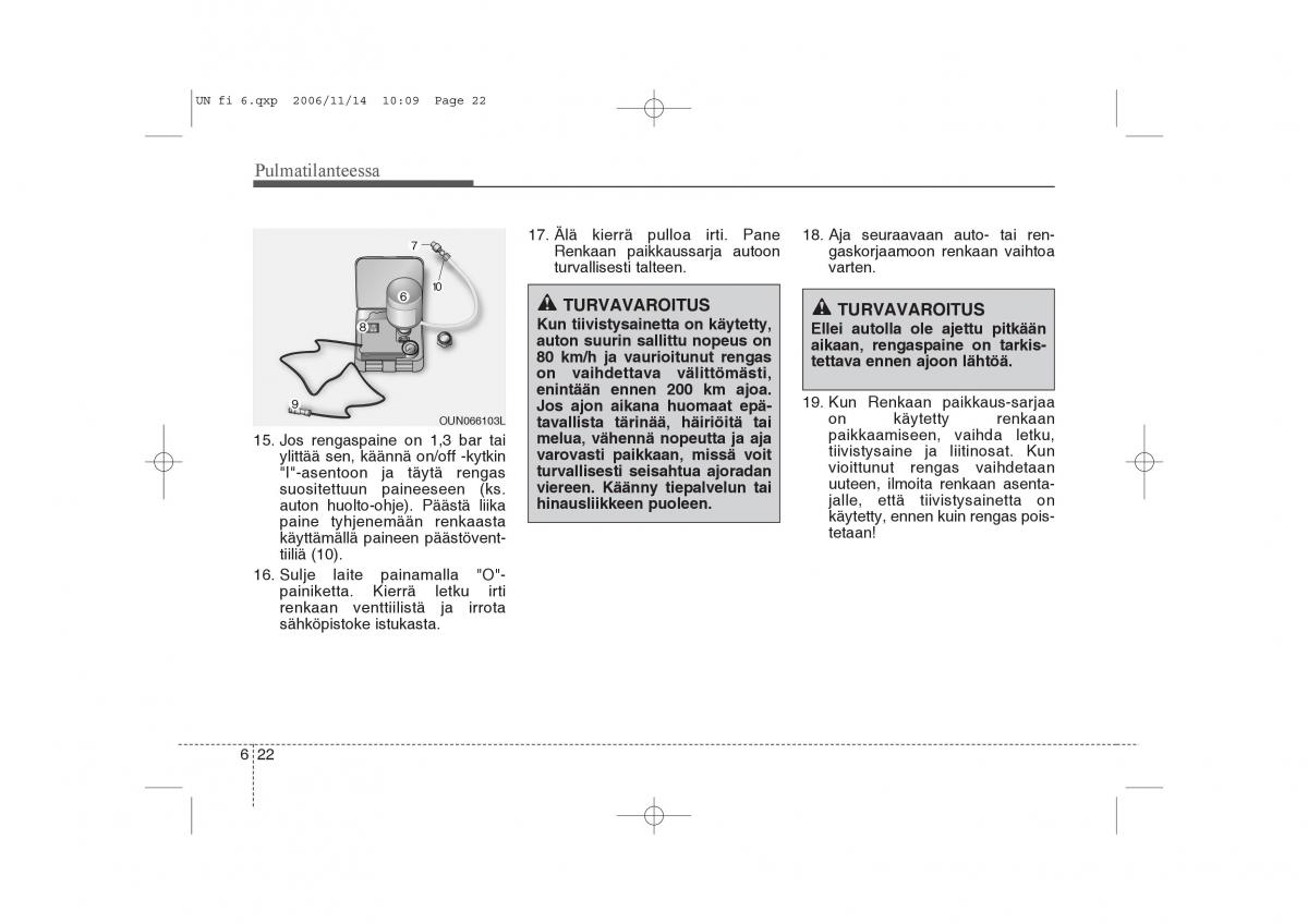 KIA Carens II 2 omistajan kasikirja / page 256