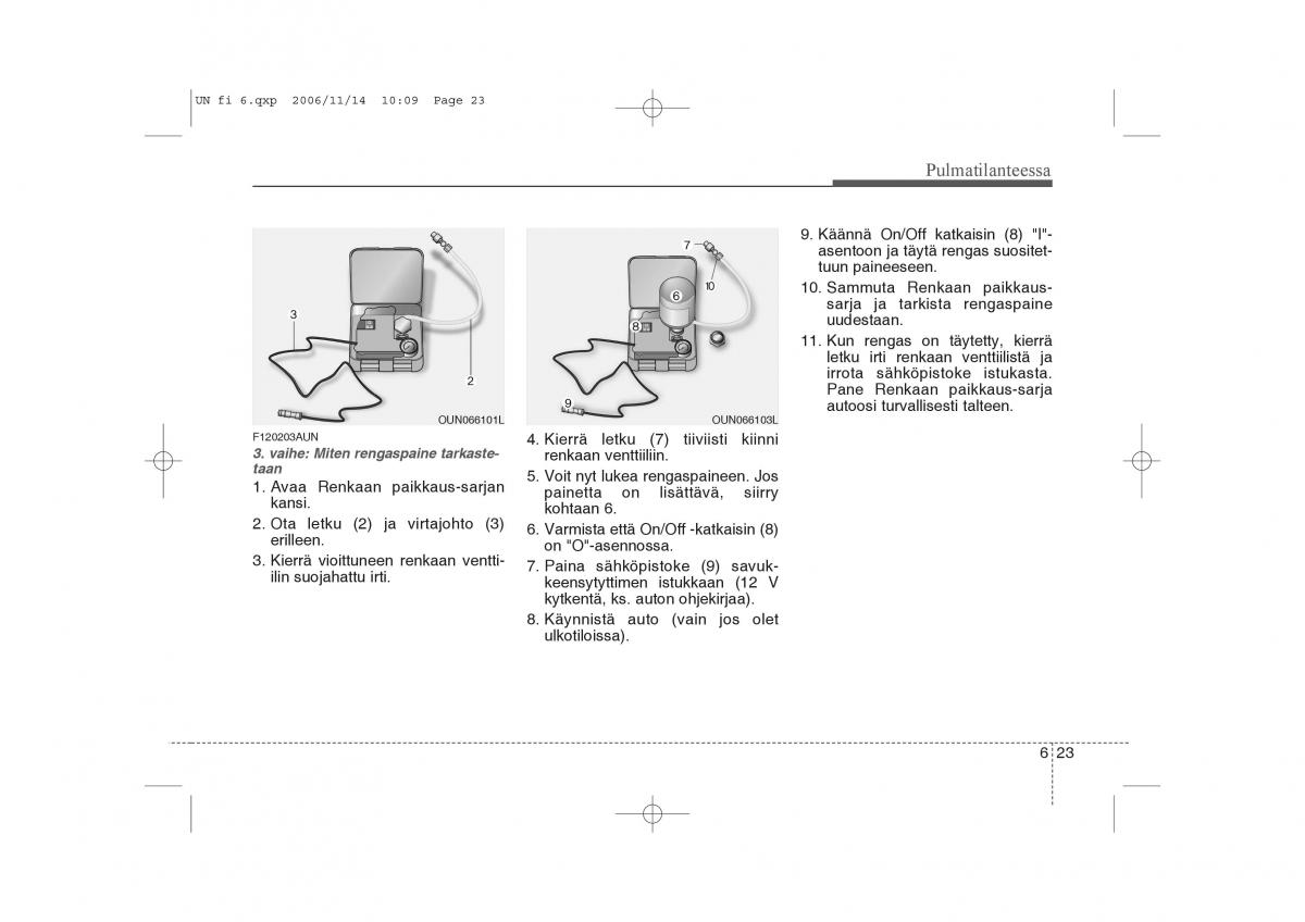 KIA Carens II 2 omistajan kasikirja / page 257