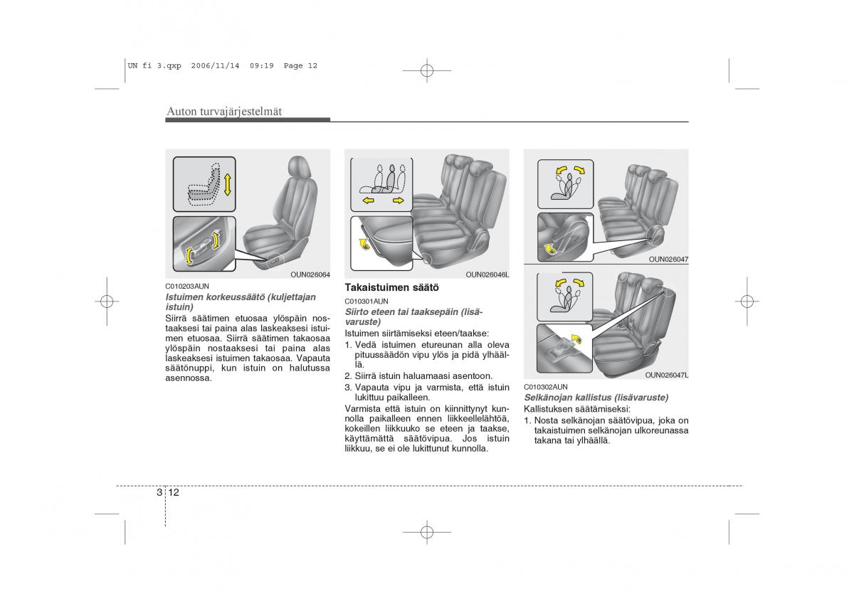 KIA Carens II 2 omistajan kasikirja / page 26