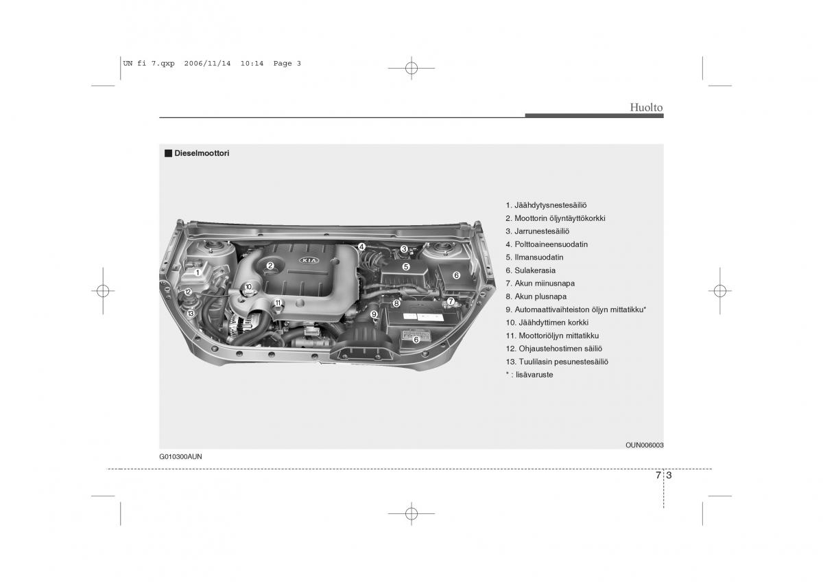 KIA Carens II 2 omistajan kasikirja / page 269