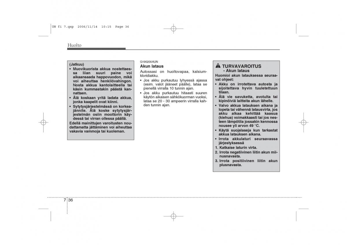 KIA Carens II 2 omistajan kasikirja / page 302