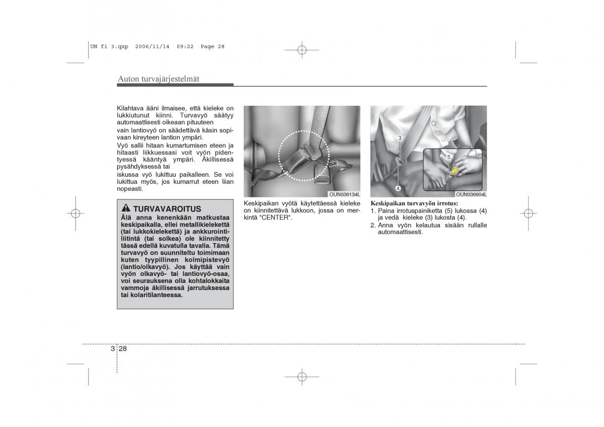 KIA Carens II 2 omistajan kasikirja / page 42