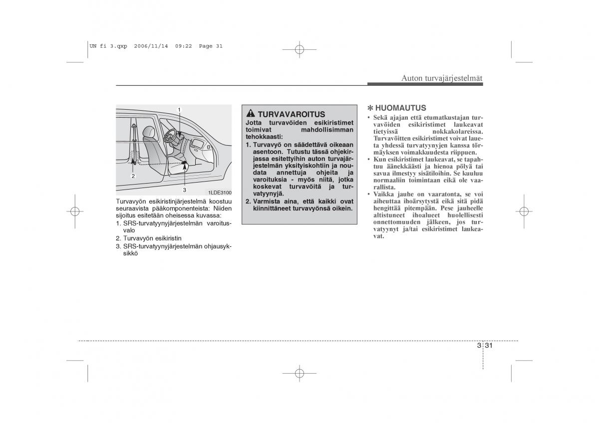 KIA Carens II 2 omistajan kasikirja / page 45