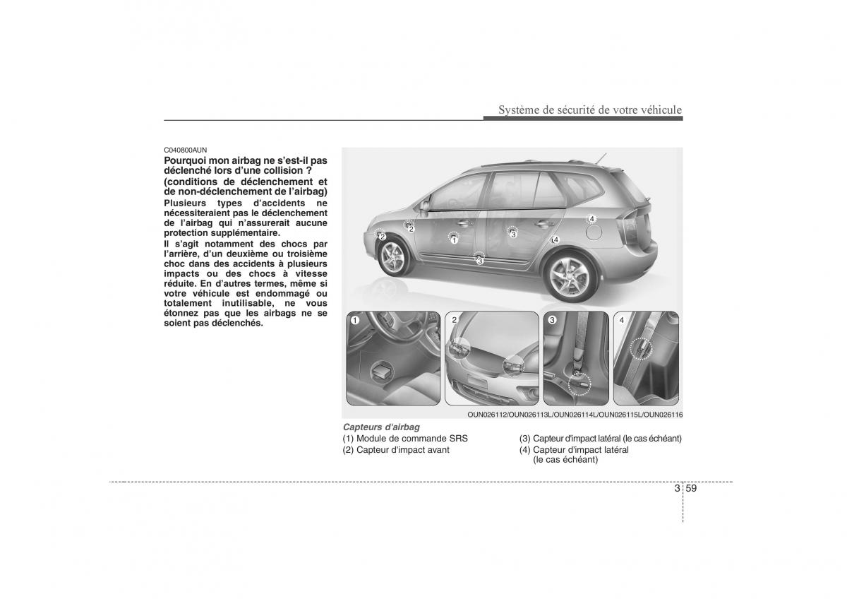 KIA Carens II 2 manuel du proprietaire / page 73