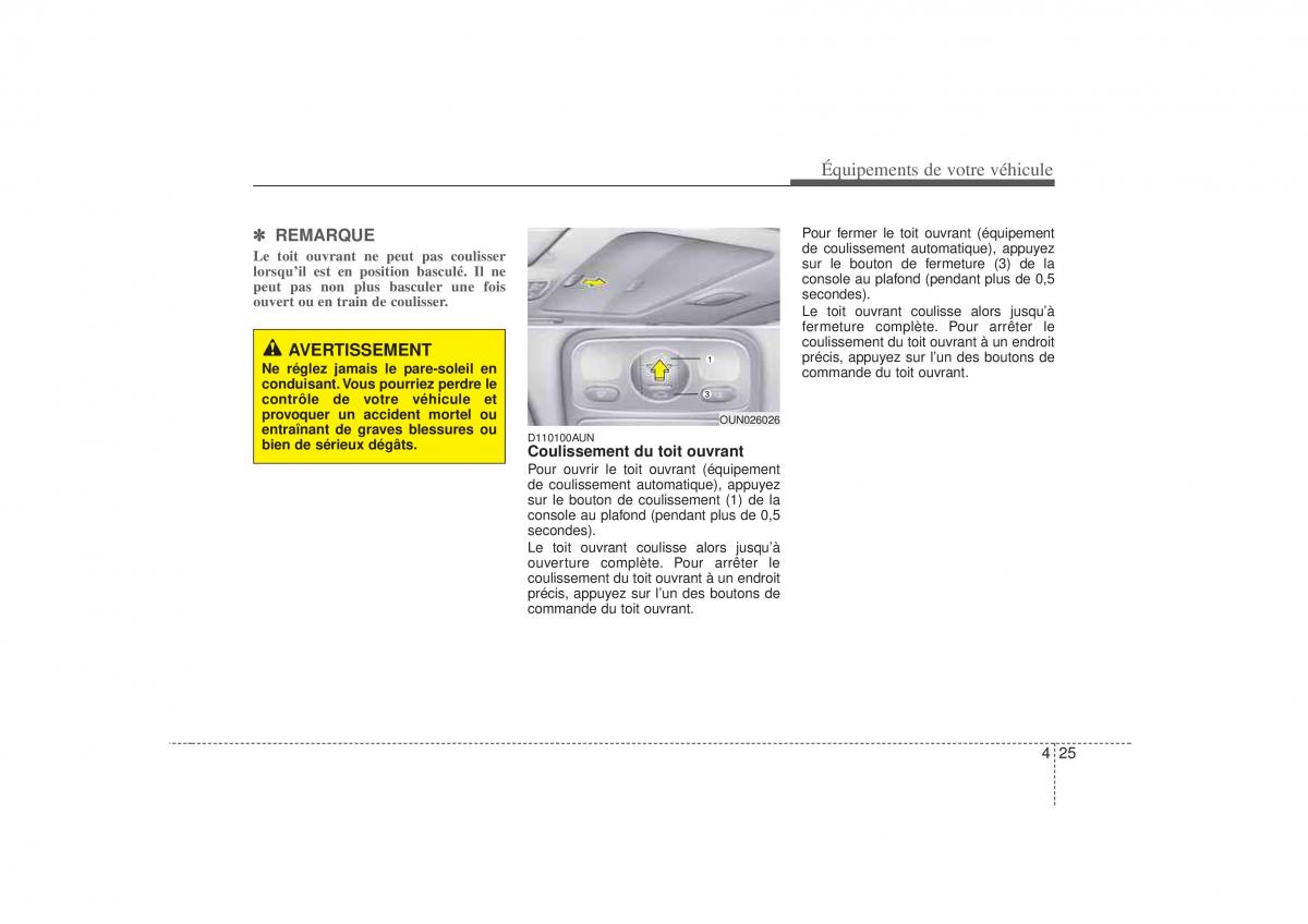 KIA Carens II 2 manuel du proprietaire / page 108