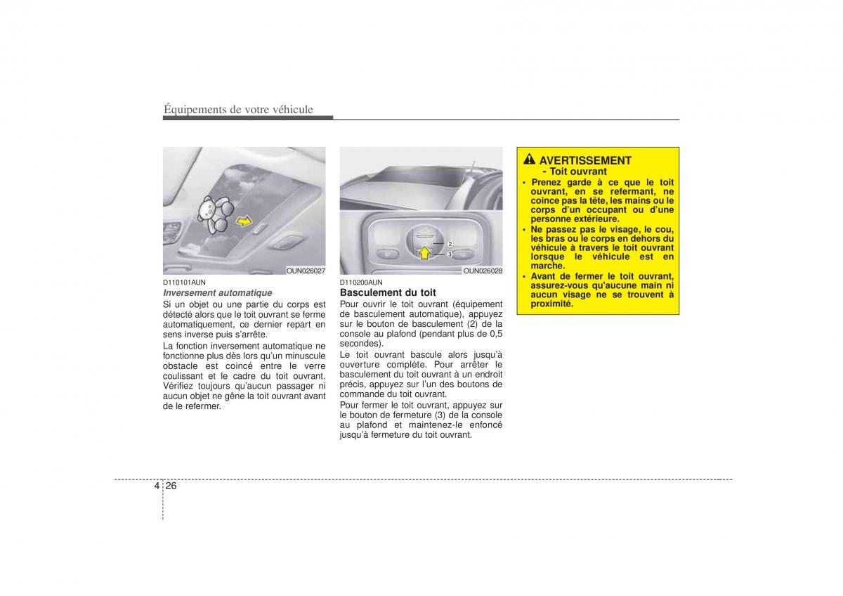 KIA Carens II 2 manuel du proprietaire / page 109