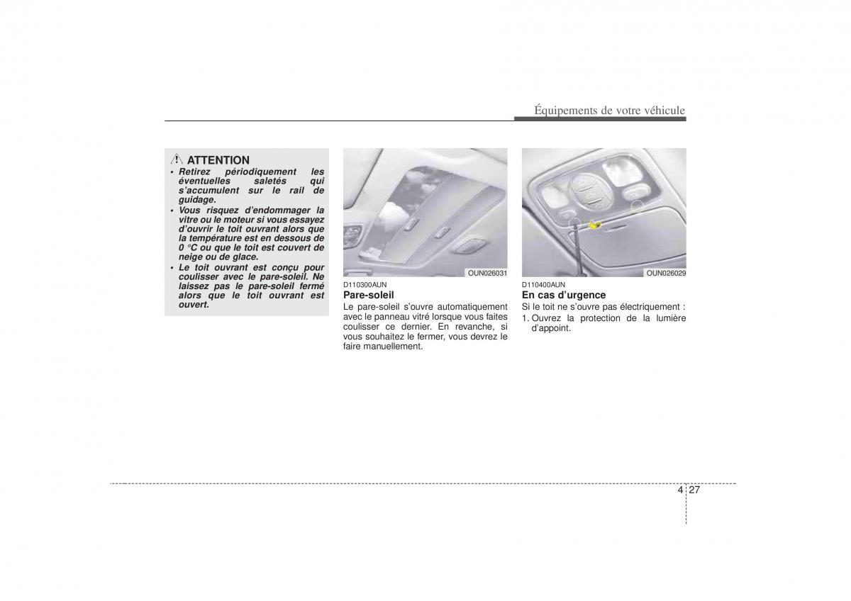 KIA Carens II 2 manuel du proprietaire / page 110