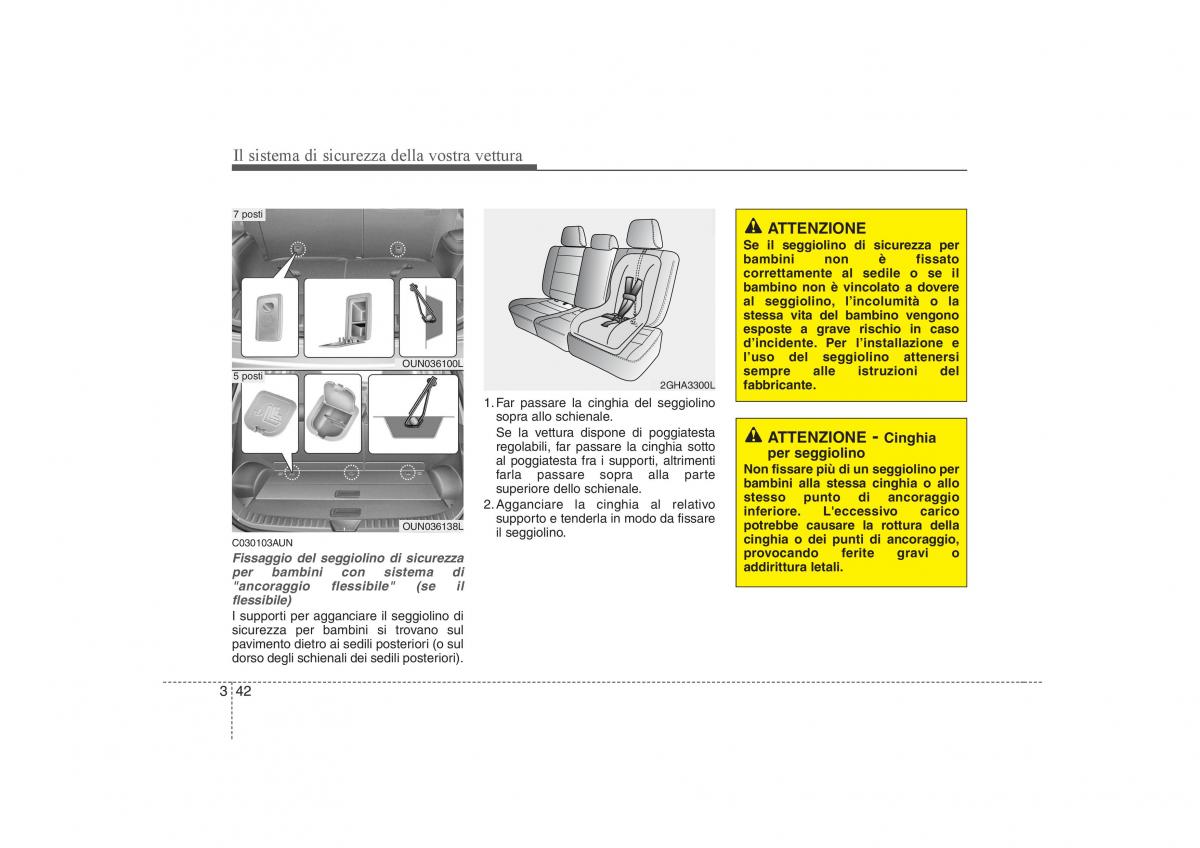 KIA Carens II 2 manuale del proprietario / page 57