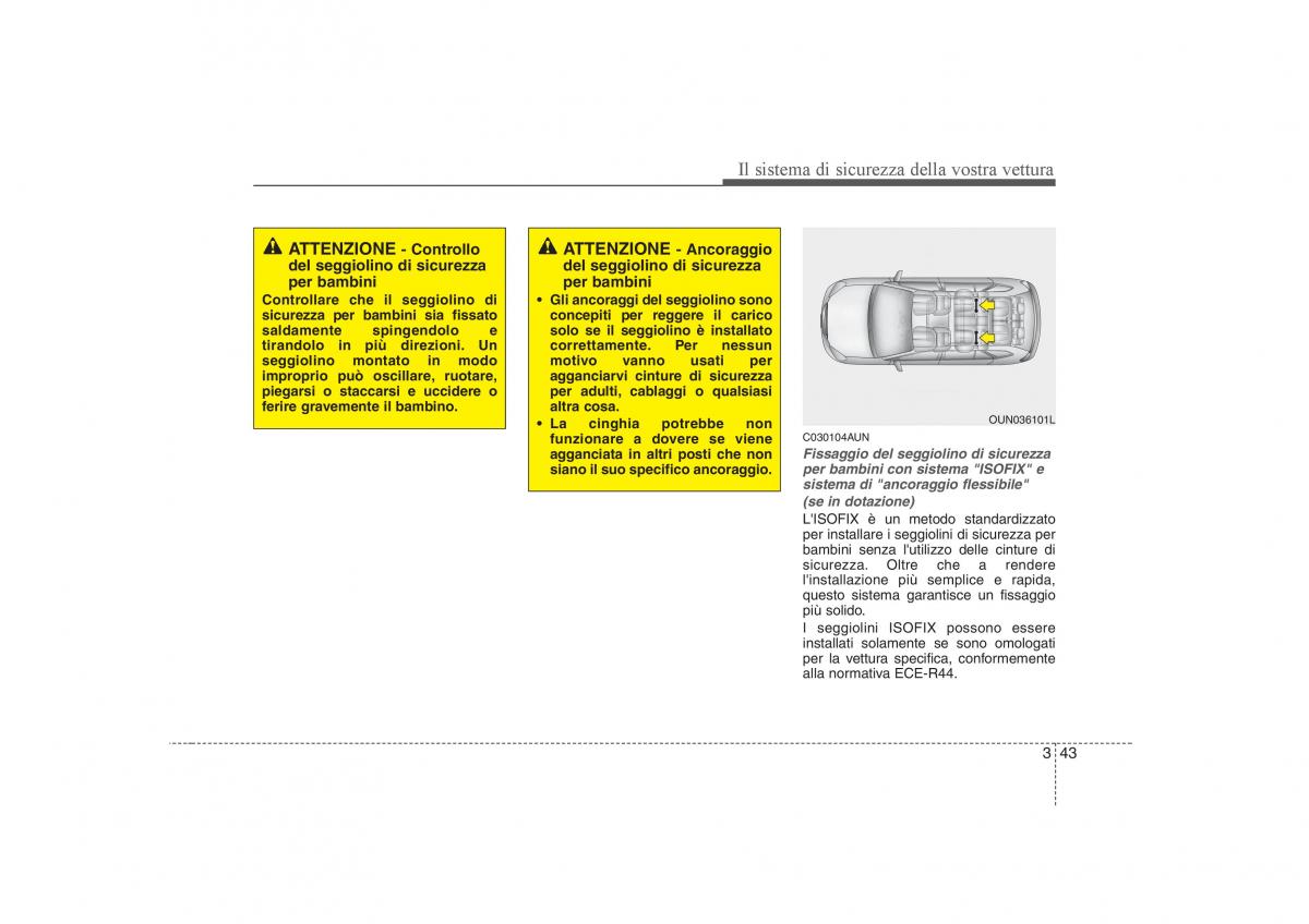 KIA Carens II 2 manuale del proprietario / page 58