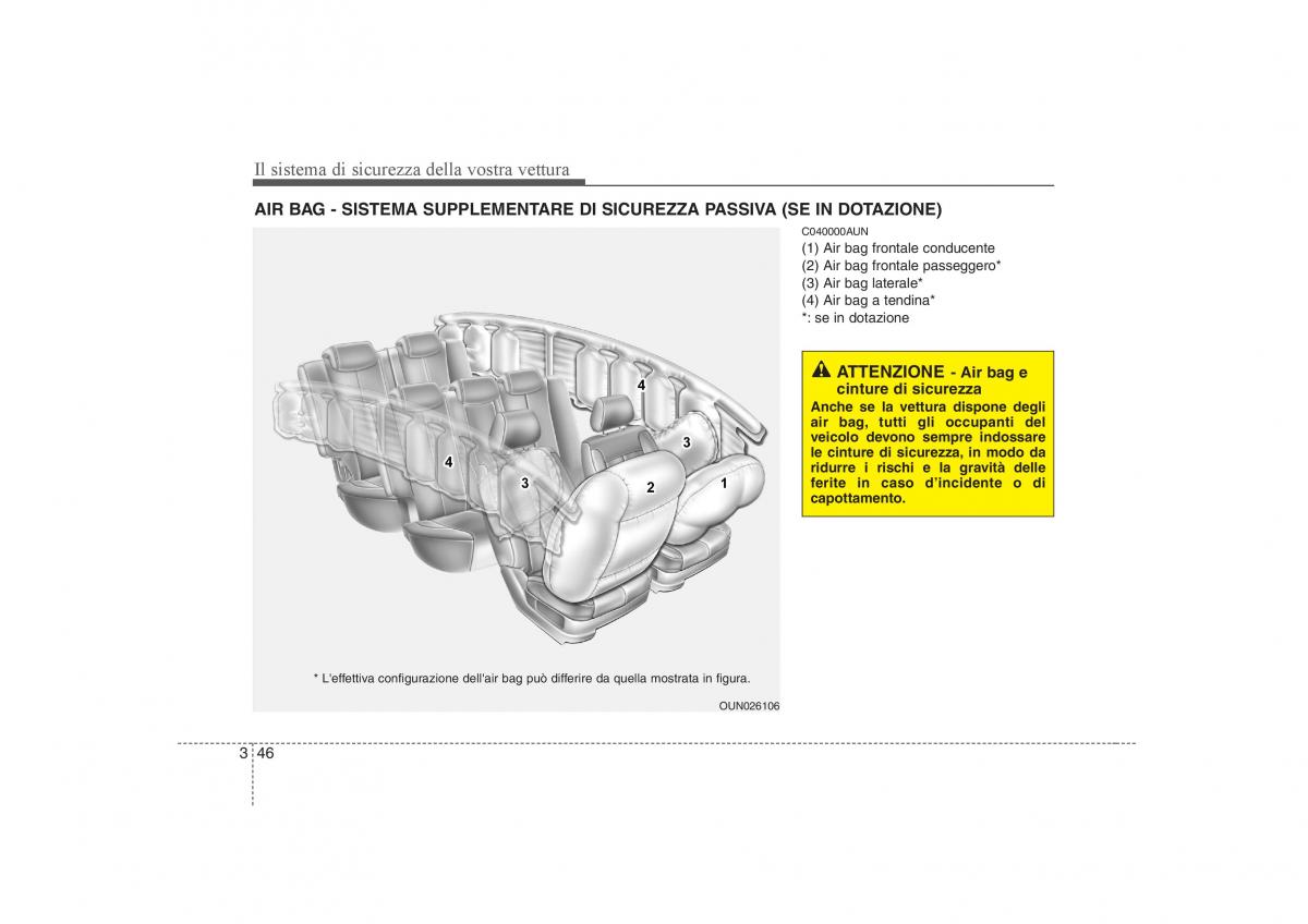 KIA Carens II 2 manuale del proprietario / page 61