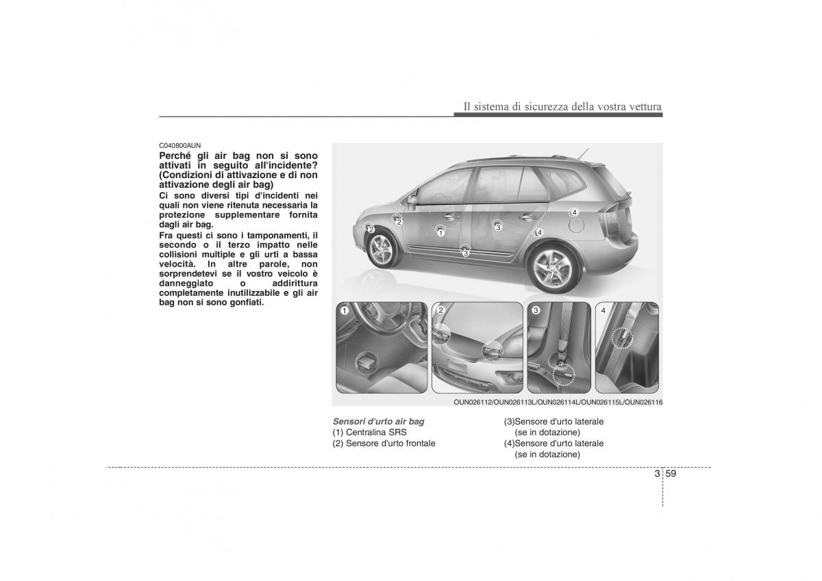 KIA Carens II 2 manuale del proprietario / page 74