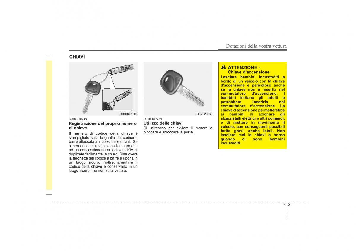 KIA Carens II 2 manuale del proprietario / page 88